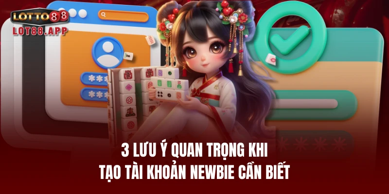 3 lưu ý quan trọng khi tạo tài khoản newbie cần biết